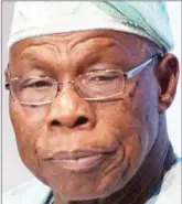  ??  ?? Obasanjo