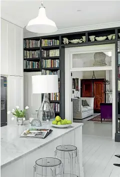  ??  ?? Books instantly add personalit­y to any space.