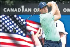  ?? FRANK GUNN/THE CANADIAN PRESS ?? Hudson Swafford shares the lead with four others after the first round of the Canadian Open in Oakville, Ont.