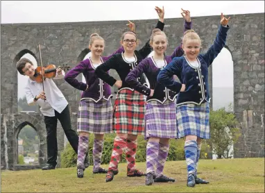  ??  ?? RIGHT: Some of the local dancers who are looking forward to performing at the opening
ceremonyof the Mòd