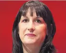  ??  ?? CRITIC Labour minister Rachel Reeves