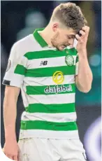  ??  ?? James Forrest suffers on Thursday