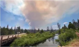  ?? Photograph: US Forest Service/Zuma Press Wire/Rex/Shuttersto­ck ?? Smoke from the Bootleg fire billows near Sycan Marsh in Oregon.