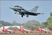  ?? PTI FILE ?? The Rafale jets would be equipped with latest weapons and tailored for Indian needs, which accounts for the bulk of the overall cost.