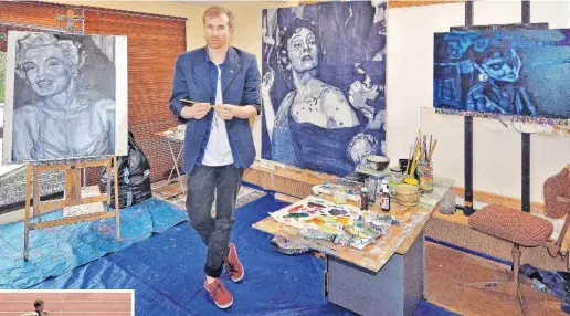  ?? PHOTO: SUPPLIED ?? Home away from home . . . Flynn MorrisClar­ke in his Motueka art studio.