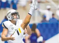  ?? MAT GDOWSKI / ICON SPORTSWIRE FILES ?? In his career with Toledo, Bailey Flint averaged 40.3 yards per punt with 83 punts inside the 20-yard line.