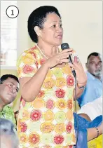  ?? Picture: BALJEET SINGH ?? 1. Nadi Airport School manager Sera Robinson raises her concern during a school leaders and managers meeting at the Nadi Technical College yesterday.