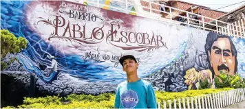  ?? (Sipa) ?? Pintada en honor a Pablo Escobar en Medellín.