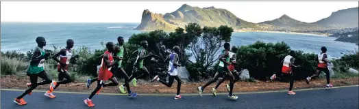 ?? PICTURE: ADRIAN DE KOCK ?? The Two Oceans Marathon, which takes place in the city and surrounds today, is a popular road race in South Africa.