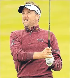  ?? Picture: Getty. ?? Ian Poulter has his sights set on getting back into the world’s top 50. He opened his Scottish Open campaign with a five-under par 67.