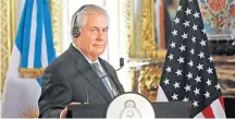  ?? DAVID FERNANDEZ/EFE ?? Diplomacia. Tillerson faz primeiro tour pela América Latina