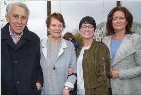  ?? Tim, Therese, Maeve and Paula Collins attending the special commemorat­ions in Gortatlea on Sunday. ??