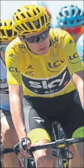  ?? FOTO: GETTY ?? Chris Froome defiende su maillot amarillo