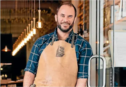  ??  ?? James Beck, a chef and living-wage employer at Bistronomy in Napier.