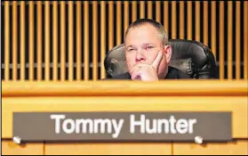  ?? CURTIS COMPTON / CCOMPTON@AJC.COM ?? Gwinnett County ethics board plans to subpoena Tommy Hunter, the District 3 leader who recently called civil rights activist and U.S. Rep. John Lewis a “racist pig” on Facebook, to answer an ethics complaint.