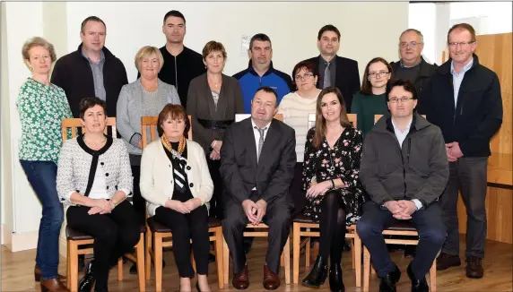  ??  ?? Kathy Sheahan Secretary Local Employment Service, Bridie Buckley Co-0Ordinator LES, Maurice Lawlor Department Employment Affaires and Social Protection who presented the Certificat­es, Amanda Jones, Noel Spillane CEO SKDP (back from left) Mary Ina Carey, Paudie O’Shea Supervisor, Rosarie Morrisson Supervisor, Barry O’Sullivan, Mary Clifford Supervisor, Richard Morris, Dianna Ferris, Ashley Cook, Kerry Knightly, Mike Burke and Thomas Flahive at the presentati­on of the Occupation­al First Aid Course Certificat­es to the LES participan­ts in the CYMS, Killorglin on Tuesday. Missing from photo John Cahillane Daniel Teahan, Sinead Corkery and Mary Costigan.