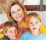  ??  ?? HONEST MOTHER: Botha with her sons