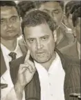  ?? PTI ?? Congress president Rahul Gandhi at Parliament House, New Delhi