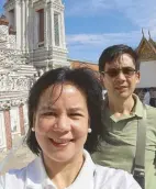  ??  ?? Paolo Osmeña and wife Angela in Thailand