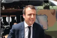  ?? PICTURE: EPA ?? French President Emmanuel Macron leaves a military helicopter after flying over Gao during a visit last month to troops fighting as part of France’s counter-terrorism operation in northern Mali.
