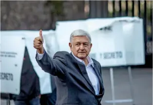  ??  ?? Andrés Manuel López Obrador, el nuevo presidente de México.