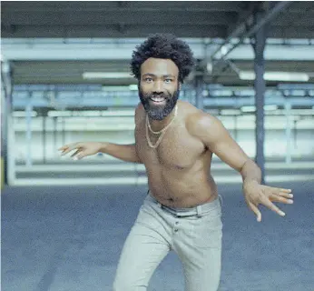  ?? RCA RECORDS ?? Childish Gambino’s video This Is America set the pop culture world abuzz with its political imagery.