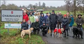  ??  ?? SPITTING FEATHERS: Residents protest against the £8 million developmen­t