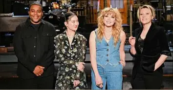  ?? Will Heath / NBC ?? Kenan Thompson, Michelle Zauner, Natasha Lyonne and Kate Mckinnon were featured in the season finale of “Saturday Night Live” on Saturday.