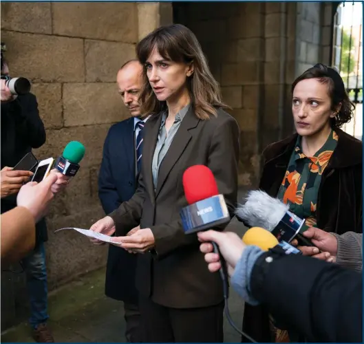  ??  ?? Above: Katherine Kelly as Sally in Innocent; left: Michael Stevenson, Laura Rollins and Shaun Dooley; far left: Kelly with Ryan Clark and with Molly Windsor in Cheat