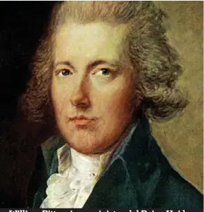  ??  ?? William Pitt, primer ministro del Reino Unido