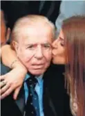  ?? JUAN IGNACIO RONCORONI / EFE ?? Menem, con su hija Zulema, en 2019.