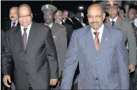  ??  ?? President Jacob Zuma and Sudan’s President Omar al-Bashir.