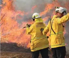  ??  ?? BOMBA New South Wales memadam kebakaran
hutan di Drake, Australia. - Reuters