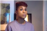  ?? MERIE W. WALLACE/HBO VIA AP ?? Issa Rae in a scene from the series “Insecure,” which airs Sunday on HBO.