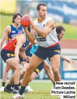  ?? ?? New recruit Tom Doedee. Picture Lachie Millard