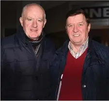  ?? Dan Reidy and James O’Donoghue, Scartaglen, at the County GAA Convention in the Gleneagle Hotel in Killarney on Monday ??