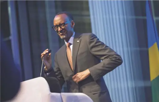  ??  ?? Rwandan President Paul Kagame