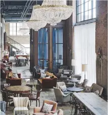  ?? DAVE B./SOHO HOUSE ?? Soho House Chicago is a sumptuous hotel and members club in Chicago's upscale Fulton Market District.