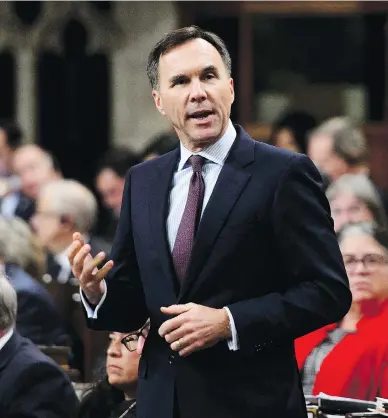  ?? SEAN KILPATRICK / THE CANADIAN PRESS ?? Finance Minister’s Bill Morneau’s tax tinkering is not enough, Andrew Coyne writes.