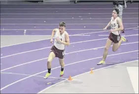  ?? Paul Buckowski / Times Union ?? Ryan Allison of Burnt Hills, shown here winning the 3,200 at the
Section II meet back in February, had no one to run with in the virtual race.