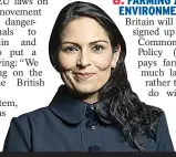  ??  ?? Home Secretary Priti Patel