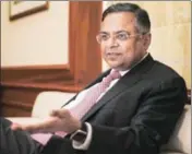  ?? MINT/FILE ?? Tata Sons chairman N Chandrasek­aran