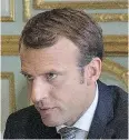  ??  ?? Emmanuel Macron