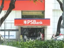  ??  ?? PHILIPPINE SAVINGS Bank saw its net income grow 26% to P751.1 million in the first quarter.