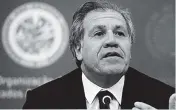  ??  ?? Luis Almagro, secretario general de la OEA.