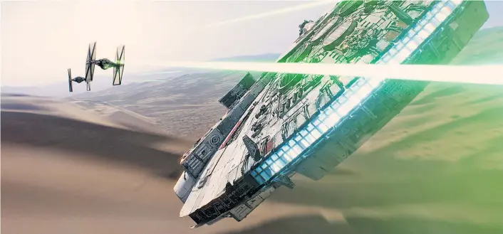  ??  ?? Komplexe Filmszenen mit jeder Menge Special Effects: Filme wie „Star Wars“greifen heute anstelle von Storyboard­s auf aufwendige 3D-Prävisuali­sierungen zurück.