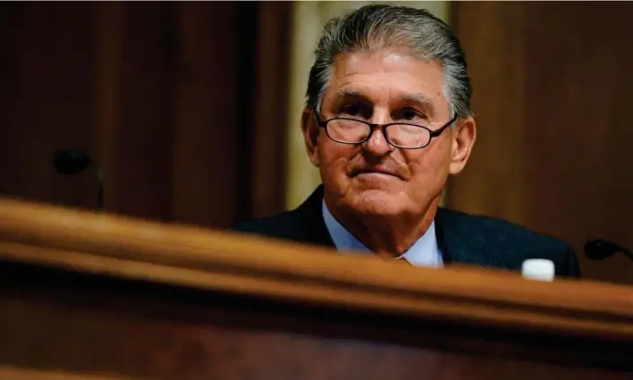  ?? Democratic senator Joe Manchin of West Virginia. Photograph: Elizabeth Frantz/Reuters ??