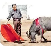  ?? / FOTO: CORTESÍA ?? Eloy se prepara en El Vergel para volver a torear en público, en Cinco Villas, Edomex.