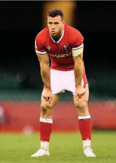  ??  ?? Centre Jonathan Davies (left), scrum-half Gareth Davies (centre) and wing Josh Adams will be among the Wales stars sweating on Warren Gatland’s Lions announceme­nt tomorrow.