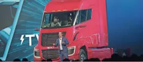  ?? ARIZONA REPUBLIC ?? Nikola founder Trevor Milton introduces the Nikola Two in 2019.